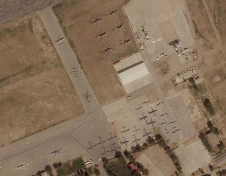 Satellite Images Prove Dozens Of Afghan Military Aircraft Fled To Uzbekistan