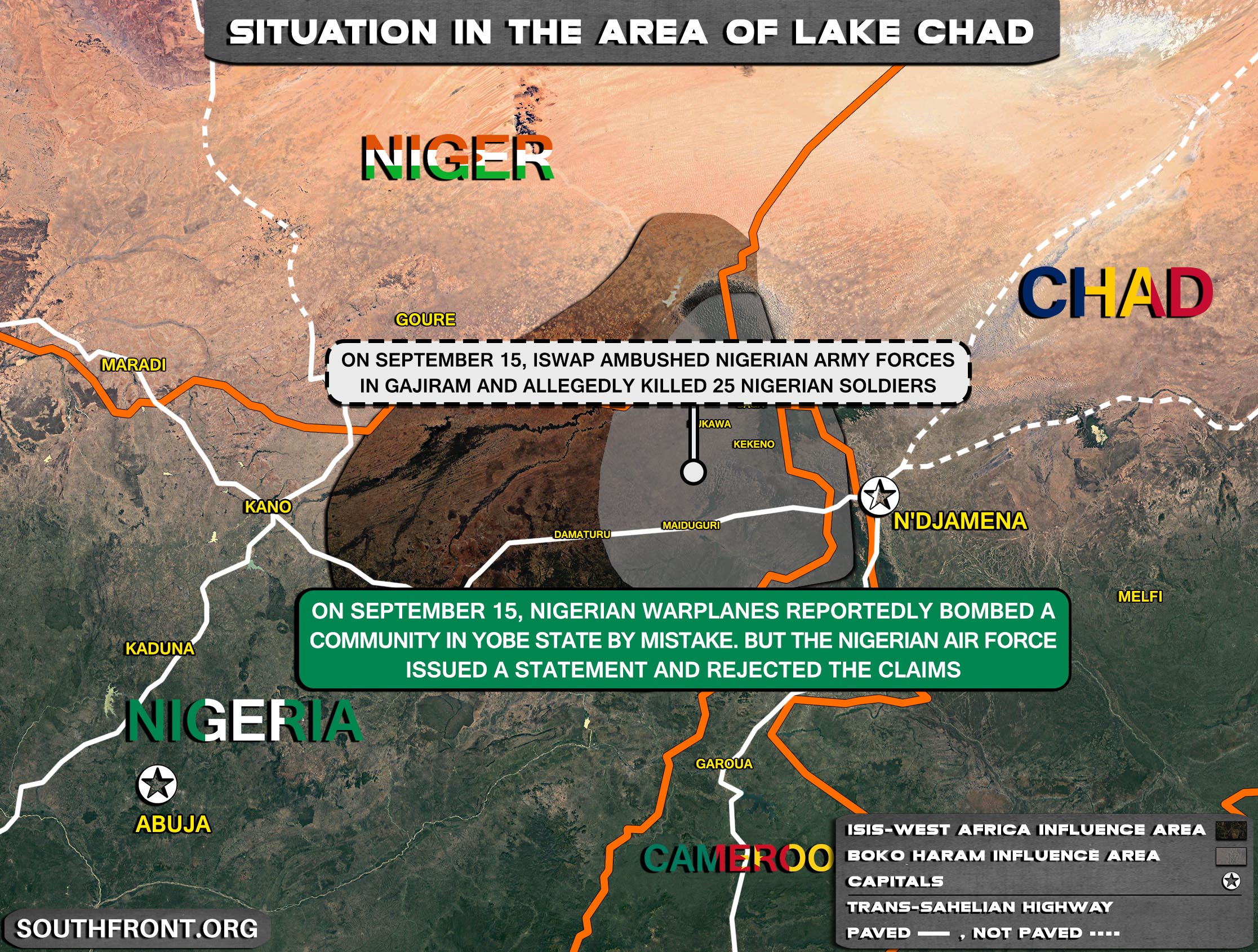 Military Situation In The Lake Chad Area On September 16, 2021 (Map Update)