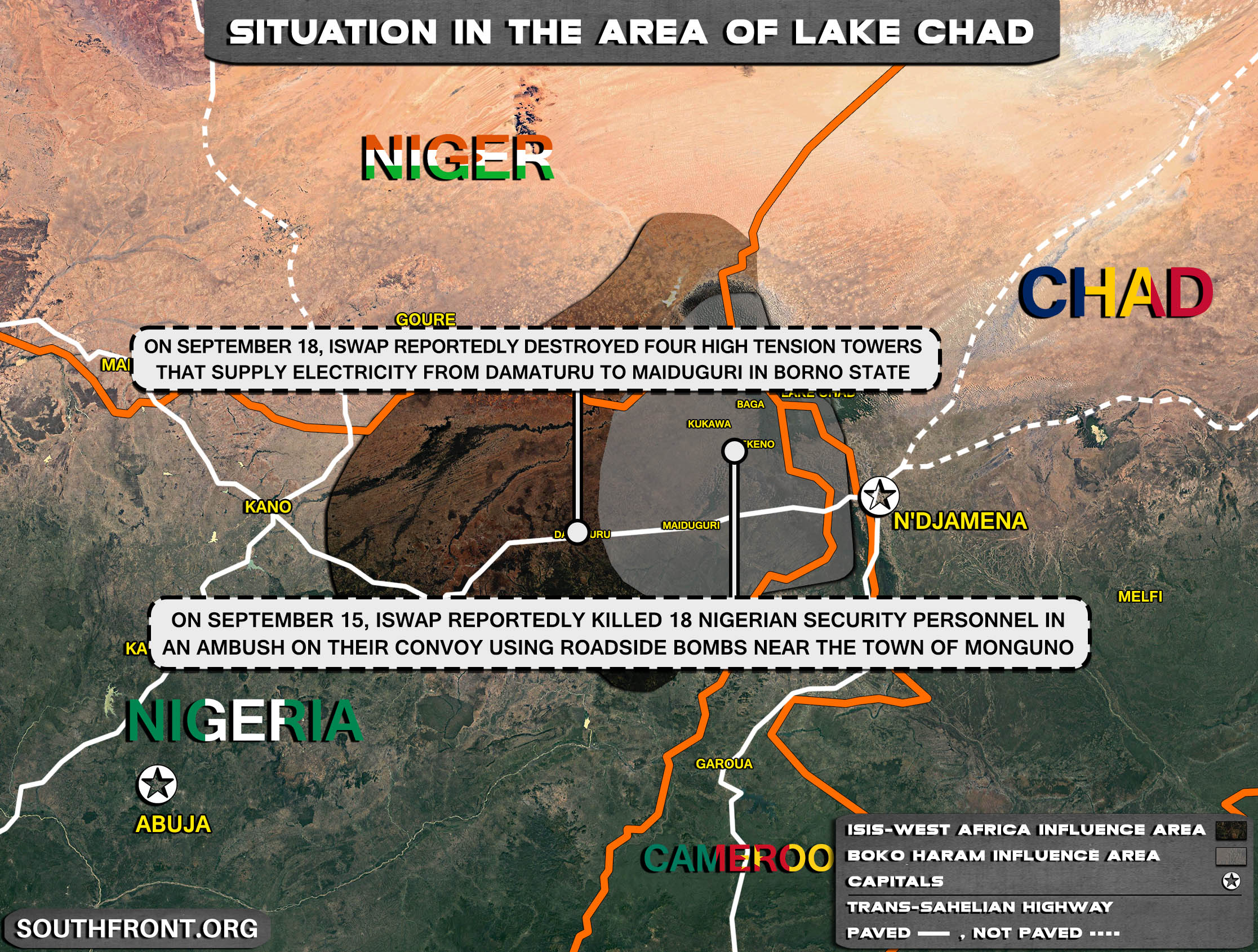 Military Situation In The Lake Chad Area On September 19, 2021 (Map Update)