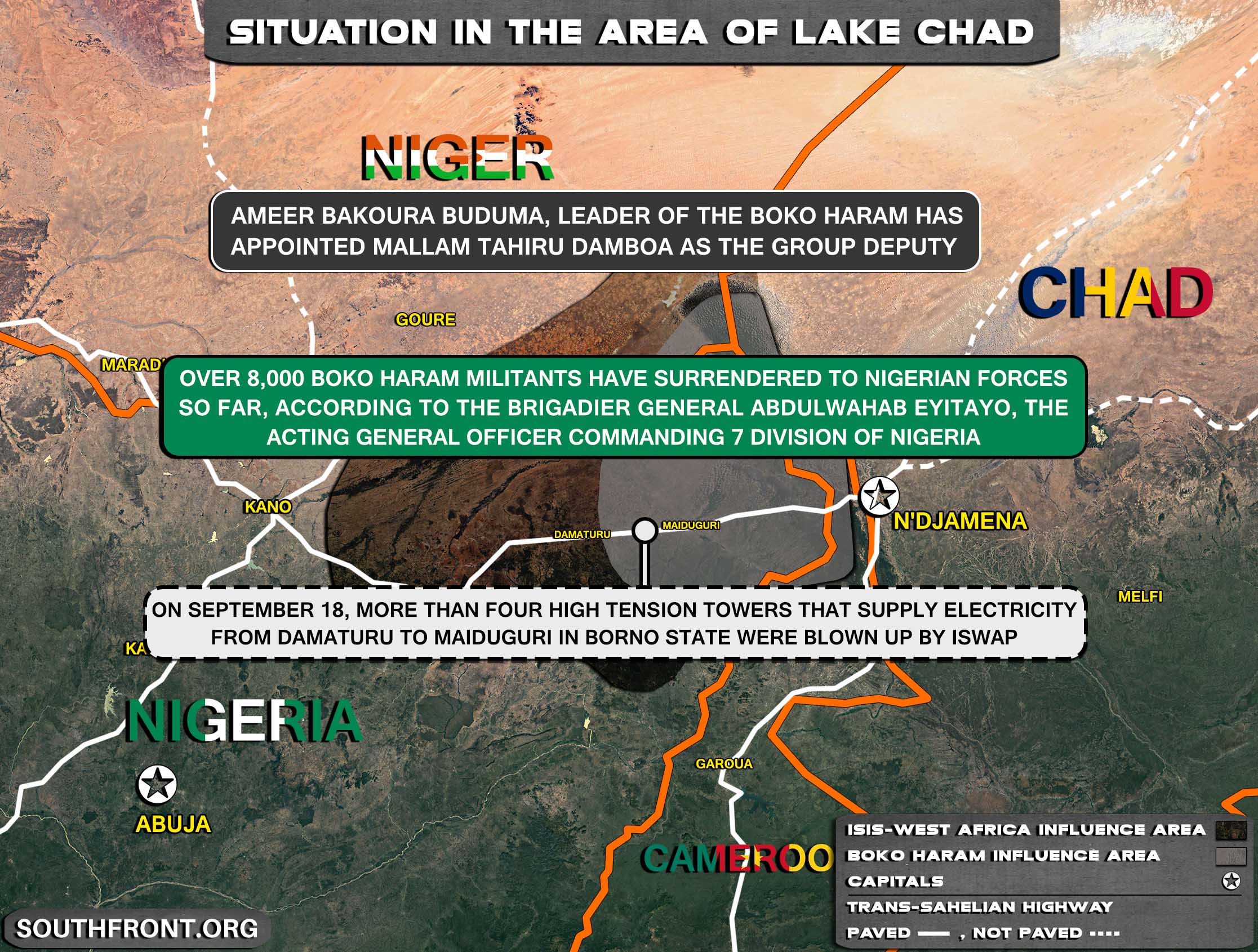 Military Situation In The Lake Chad Area On September 22, 2021 (Map Update)