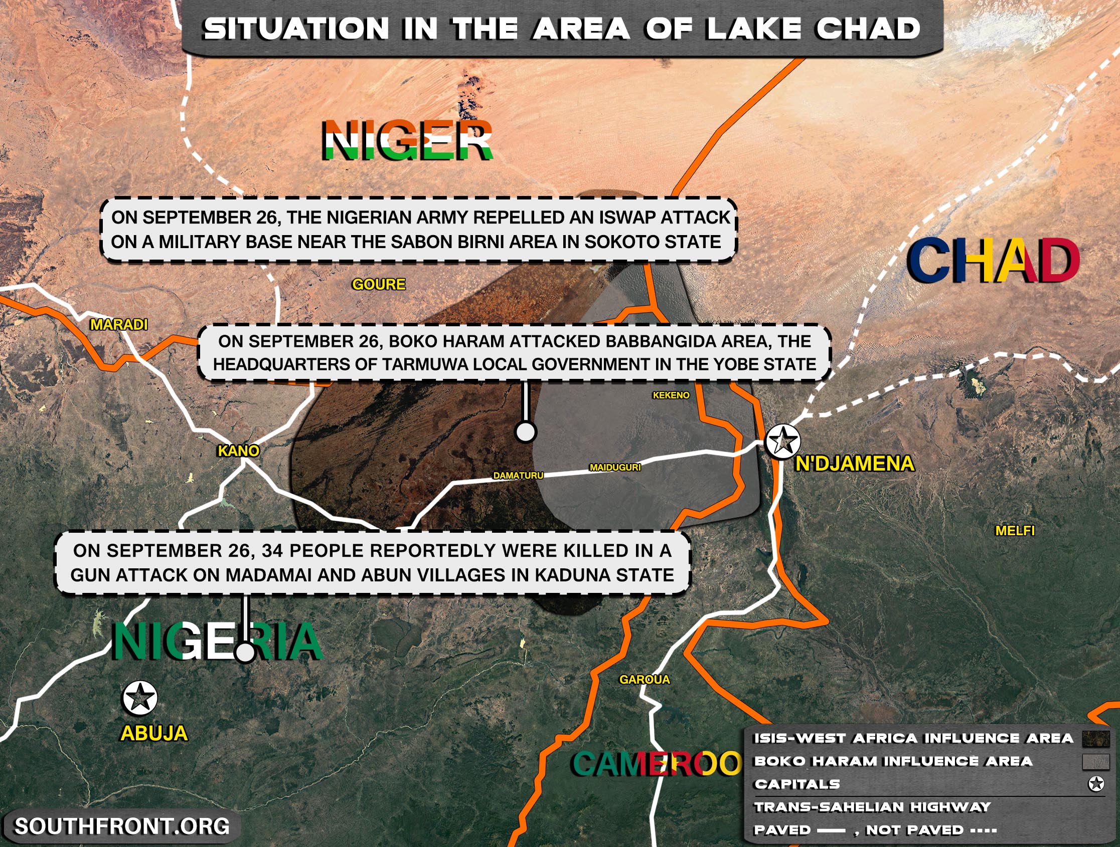 Military Situation In The Lake Chad Area On September 28, 2021 (Map Update)