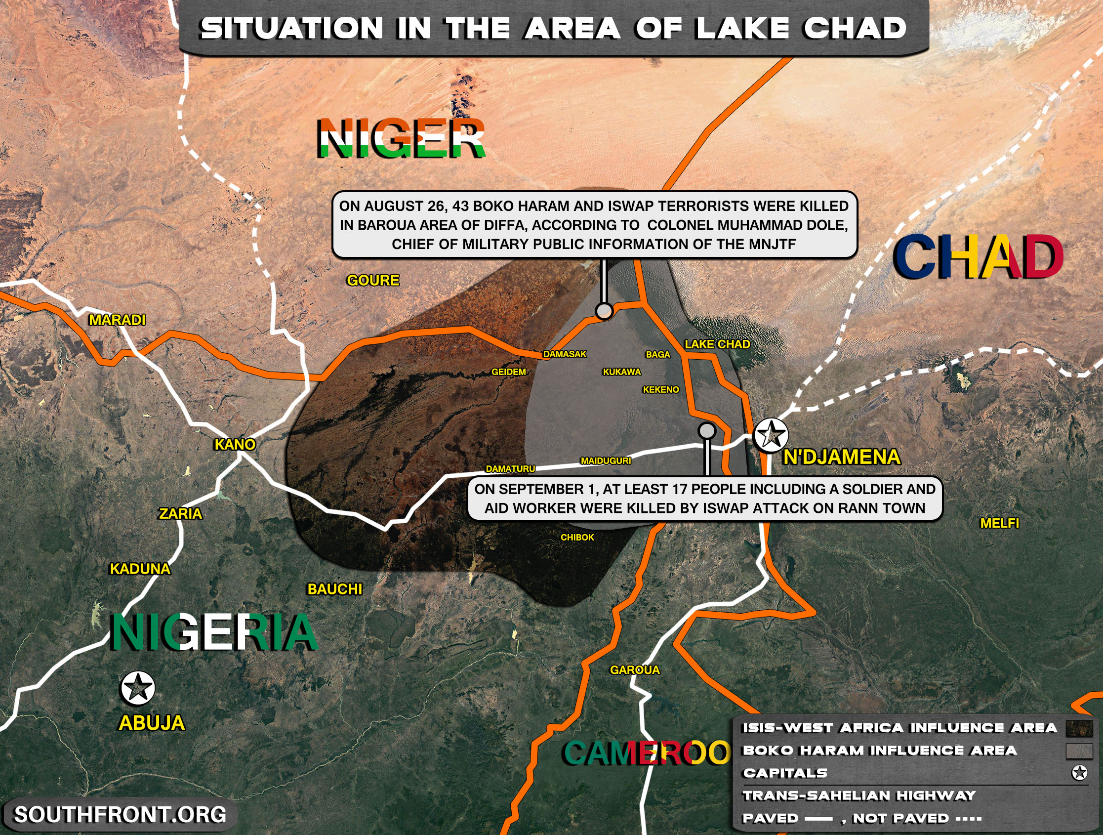 Military Situation In The Lake Chad Area On September 2, 2021 (Map Update)