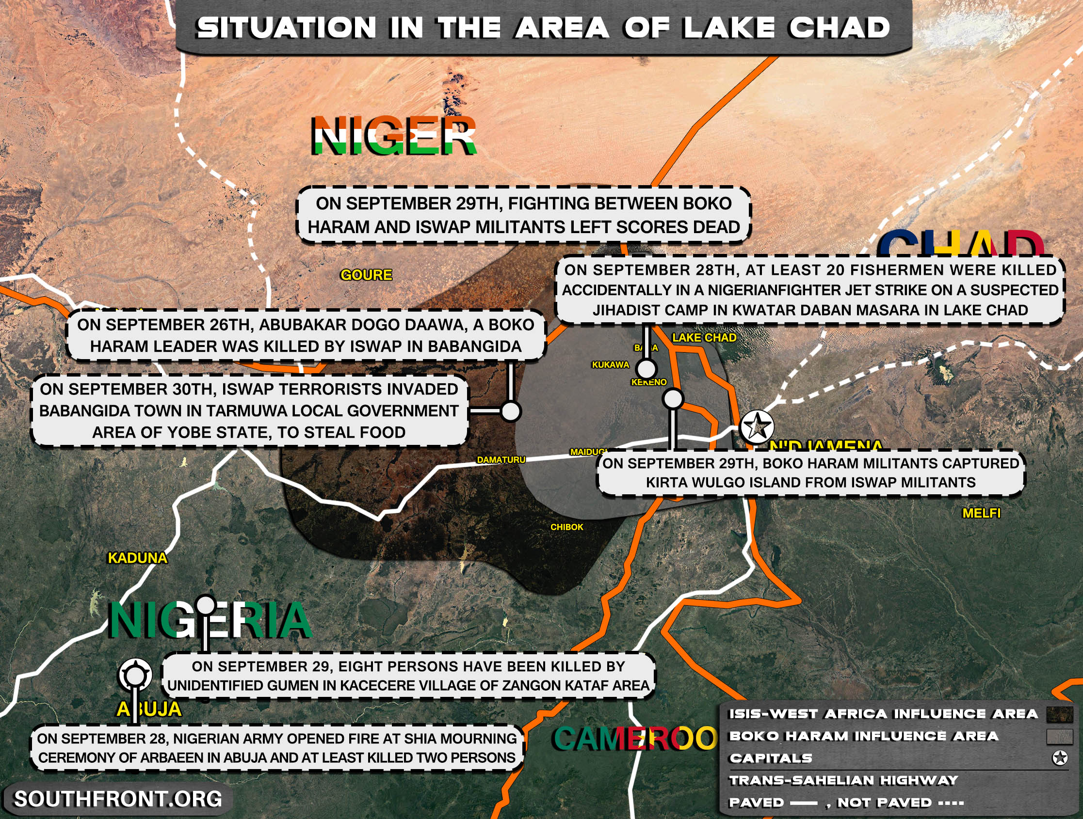 Military Situation In The Lake Chad Area On September 30, 2021 (Map Update)