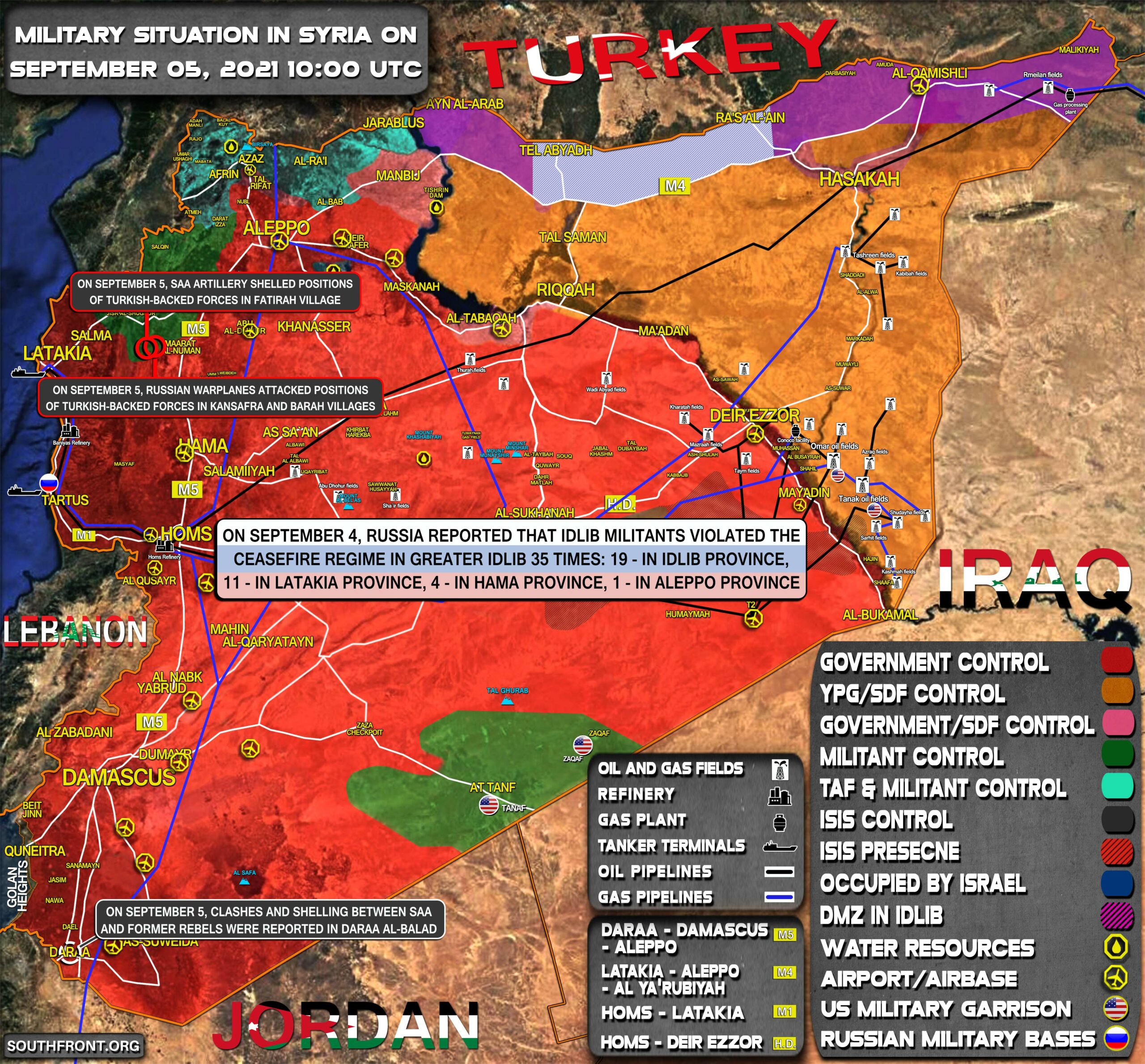 Military Situation In Syria On September 5, 2021 (Map Update)