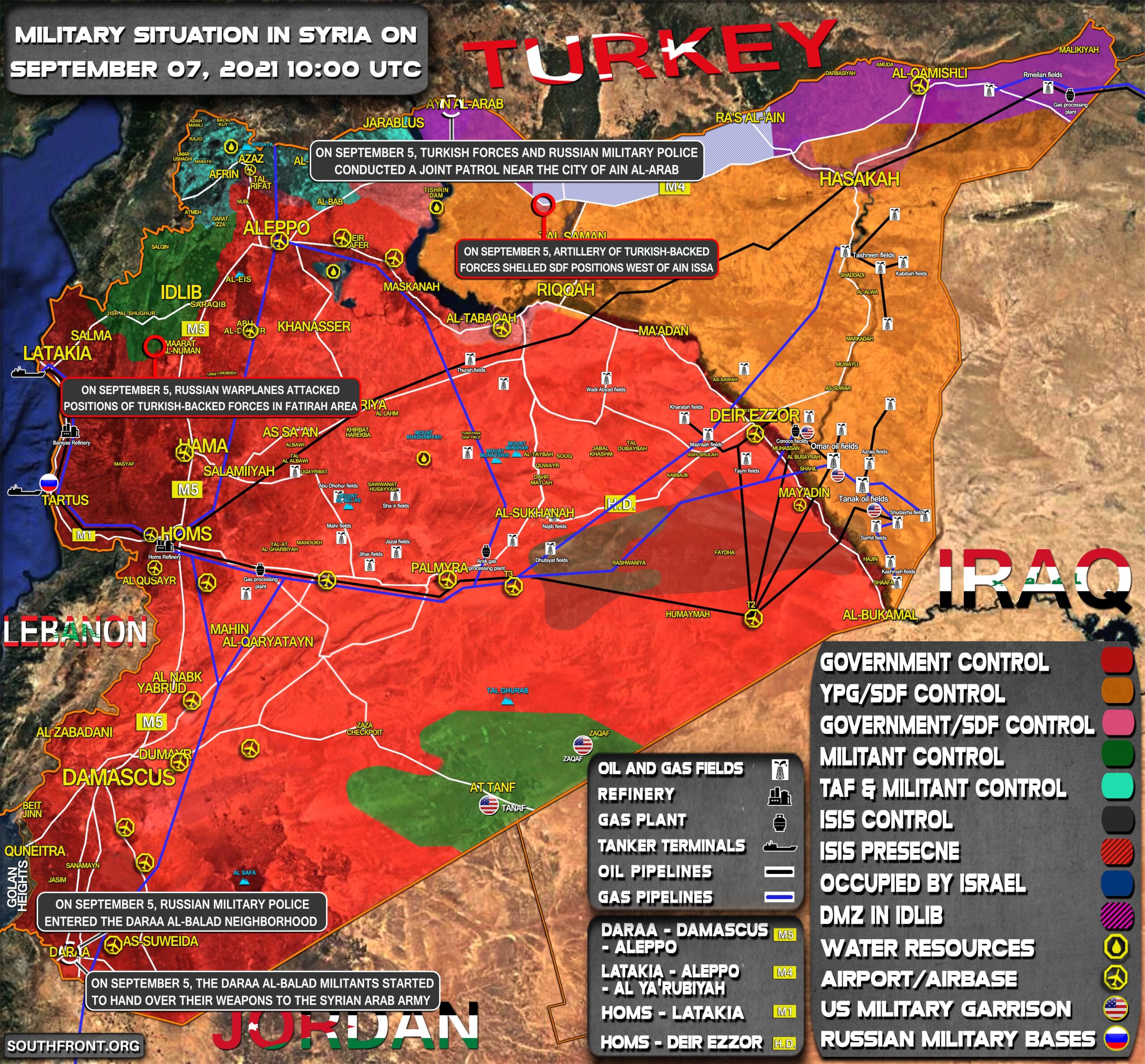 Military Situation In Syria On September 7, 2021 (Map Update)