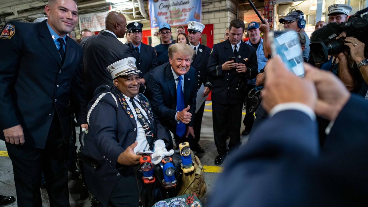 While Biden Joins 'Drone Club' At 9/11 Ceremonies, Trump Hits Streets Of NY