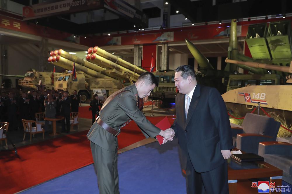 North Korea Holds Weapons Exhibition As Kim Vows Future "Invincible Military"