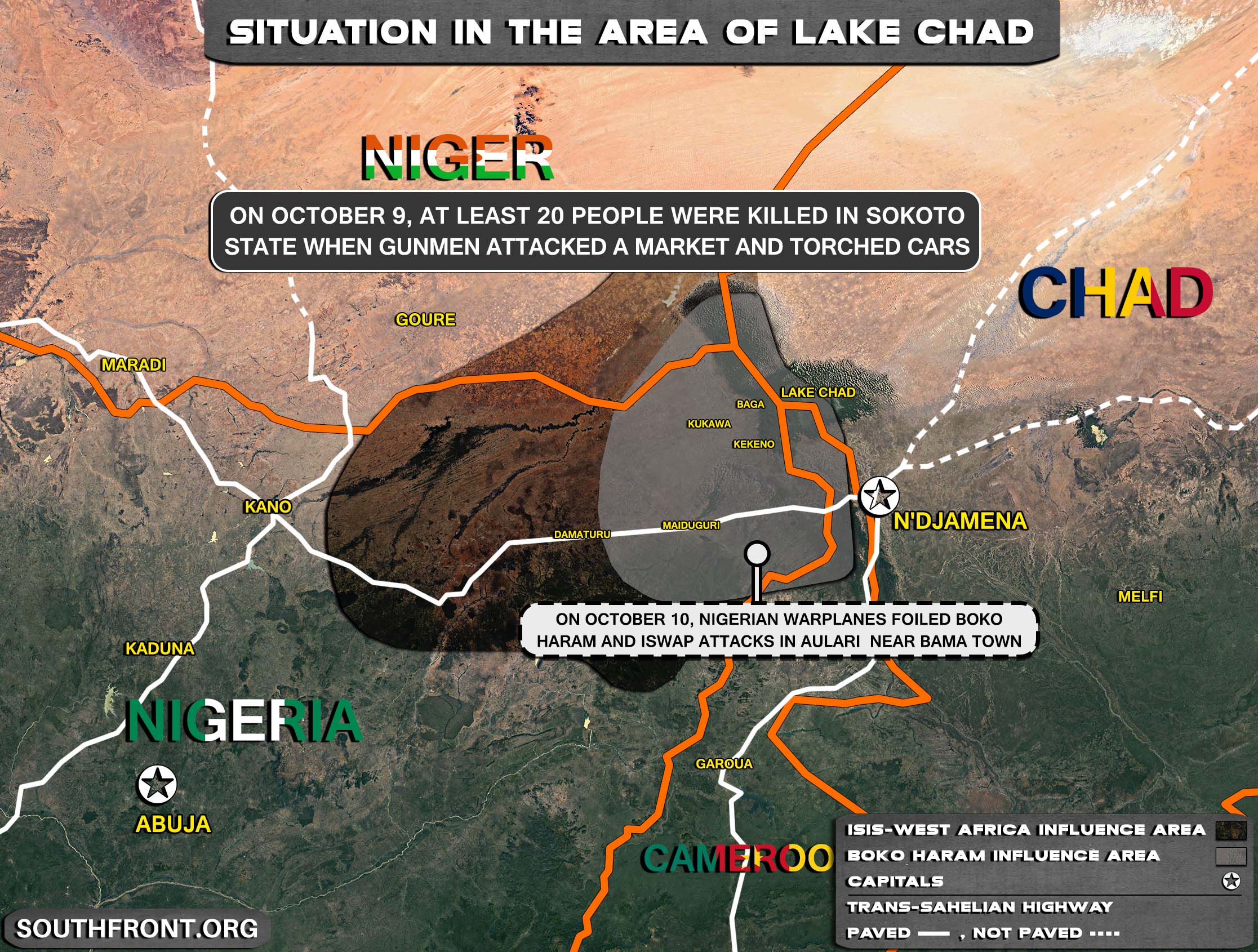 Military Situation In The Lake Chad Area On October 11, 2021 (Map Update)