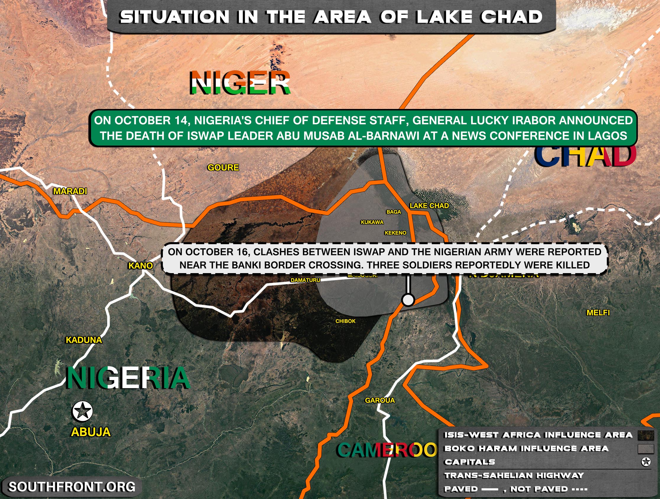 Military Situation In The Lake Chad Area On October 17, 2021 (Map Update)