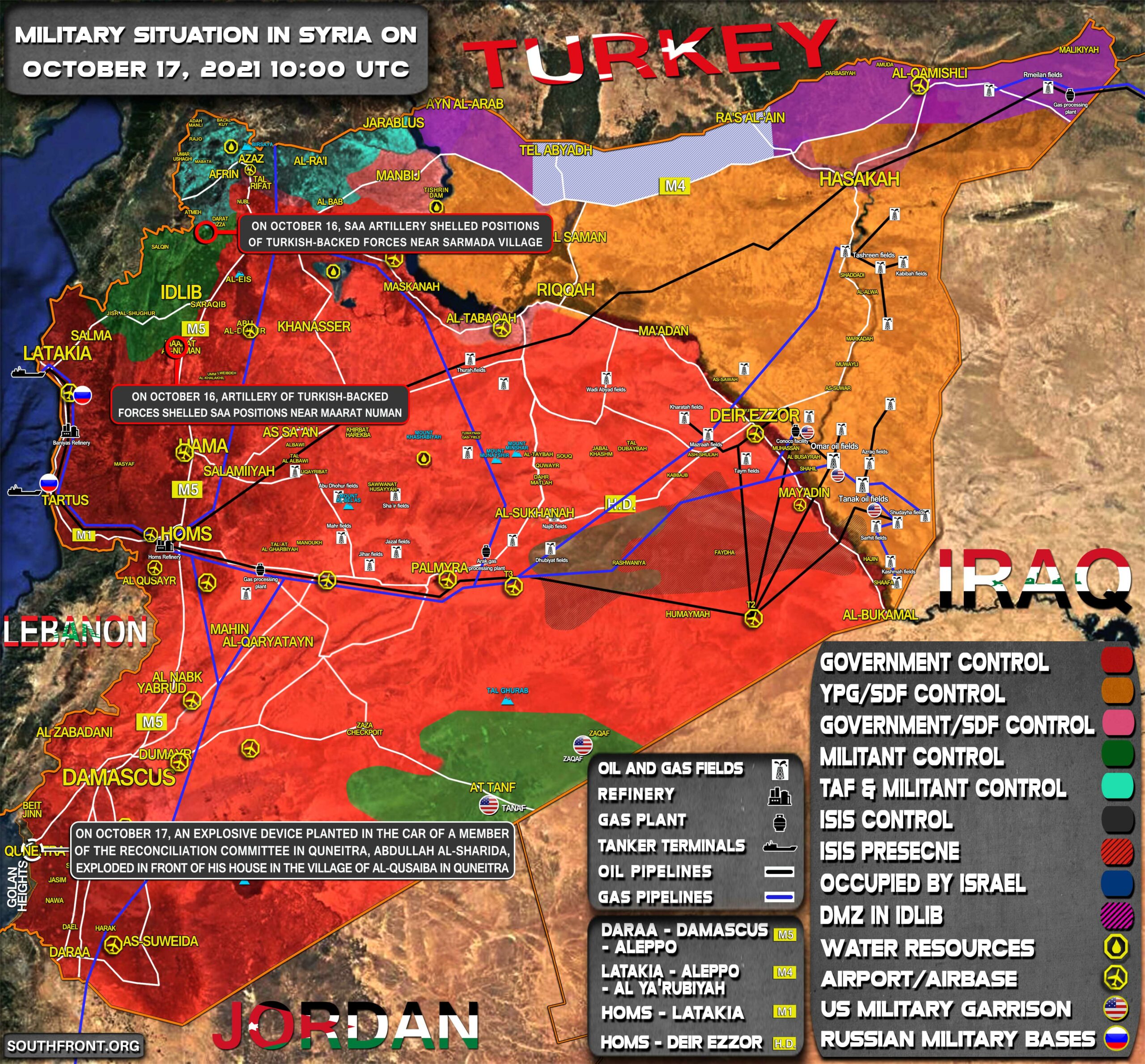 Military Situation In Syria On October 17, 2021 (Map Update)