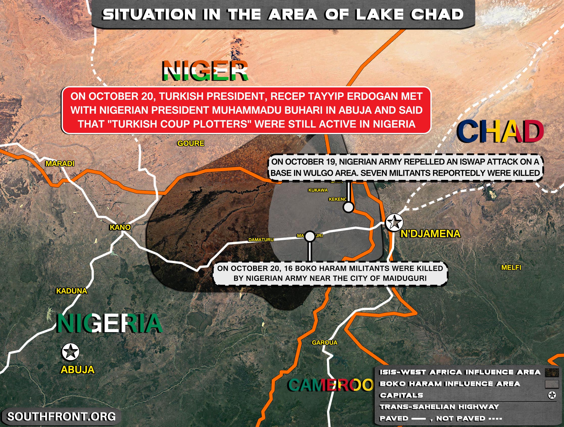 Erdogan Visits Nigeria, Signs Cooperation Agreements, Warns Of "FETO" Members Activity (Map Update)