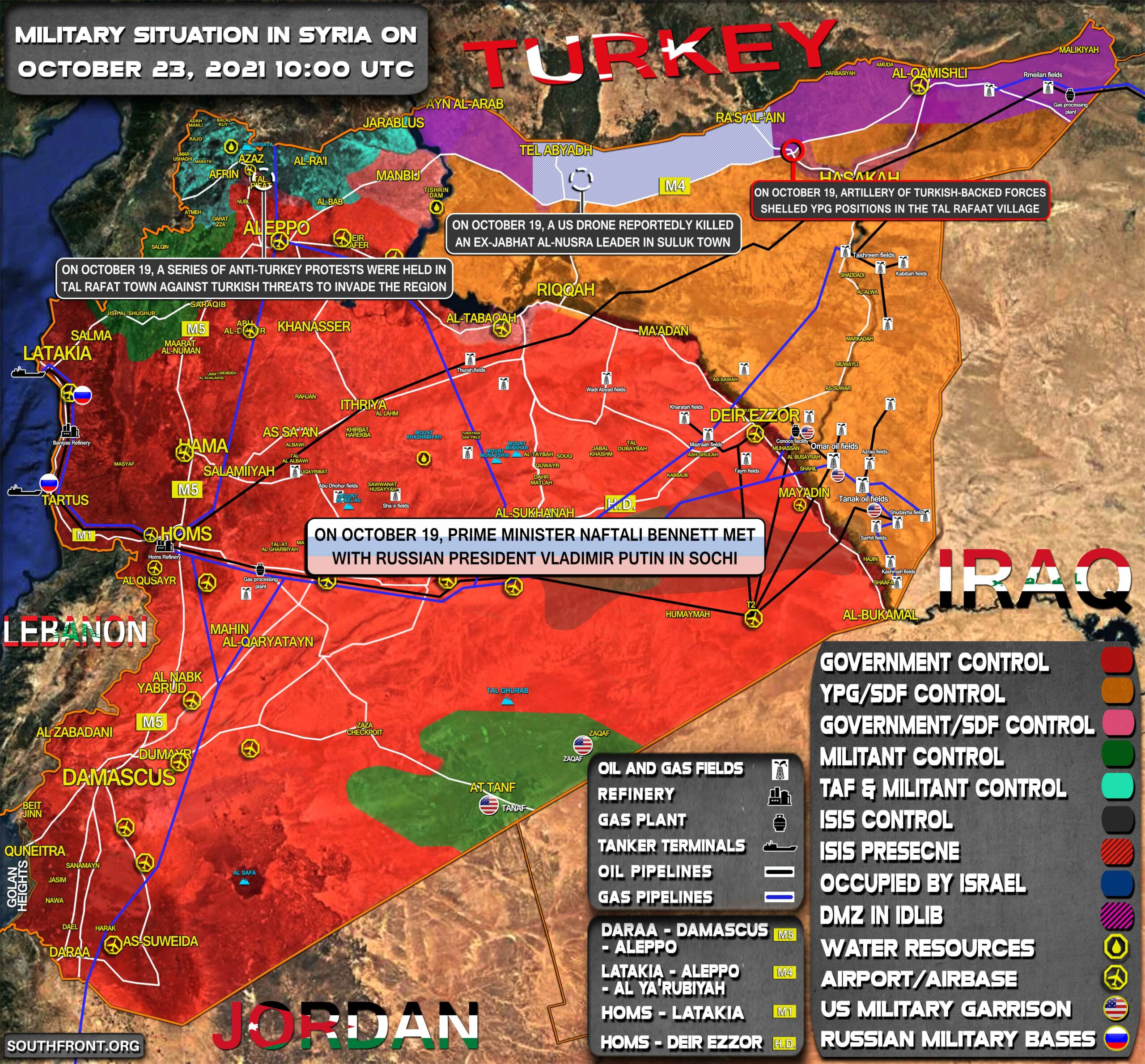 Military Situation In Syria On October 23, 2021 (Map Update)