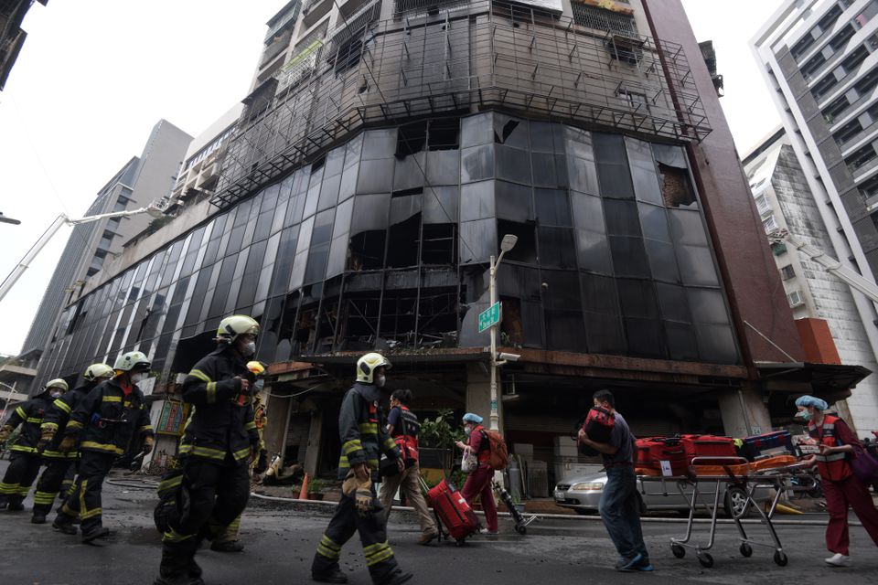 Residential Building Fire In Southern Taiwan Leaves At Least 46 Dead