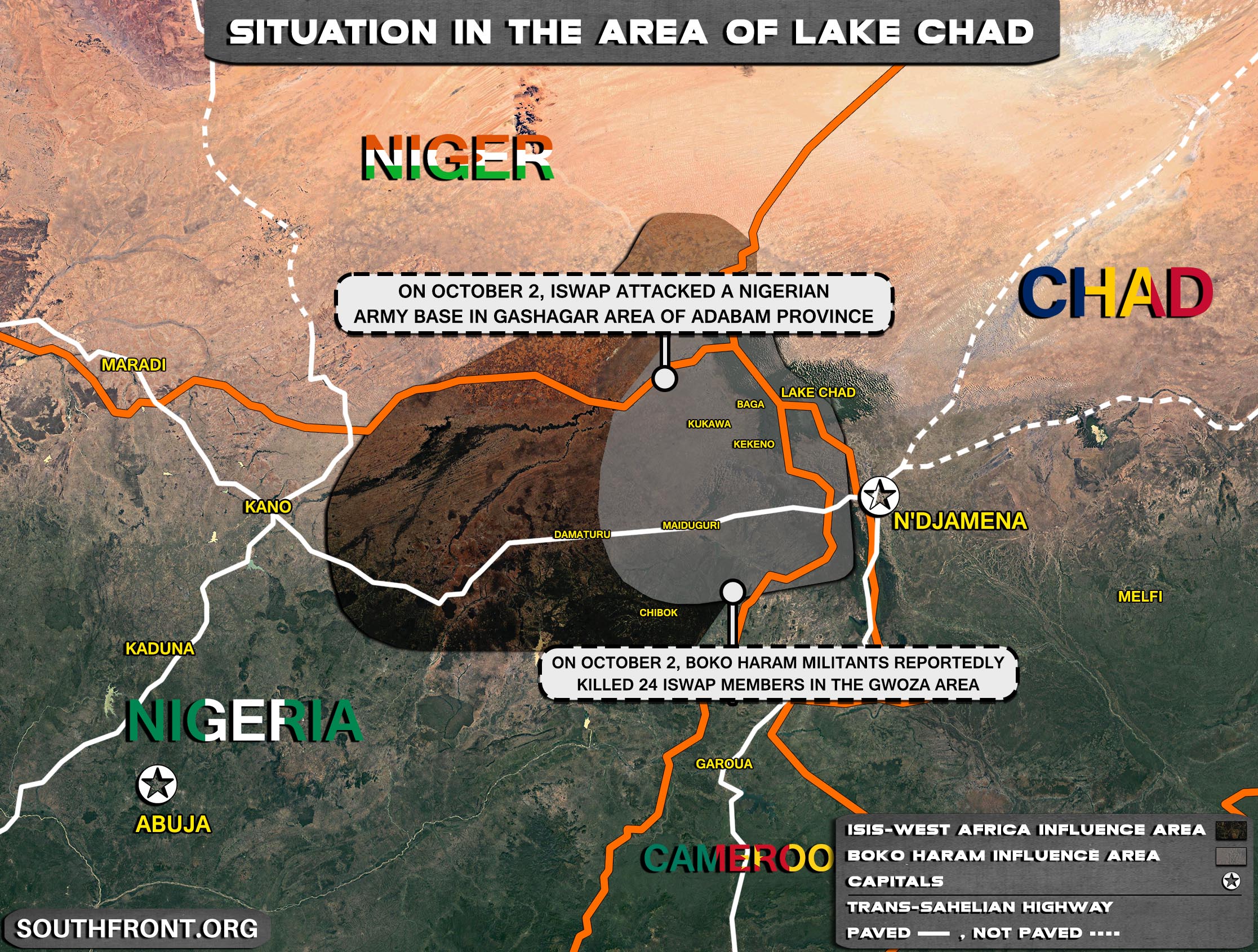 Military Situation In The Lake Chad Area On October 3, 2021 (Map Update)