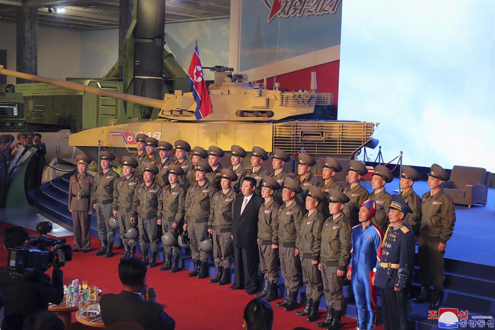 North Korea Holds Weapons Exhibition As Kim Vows Future "Invincible Military"