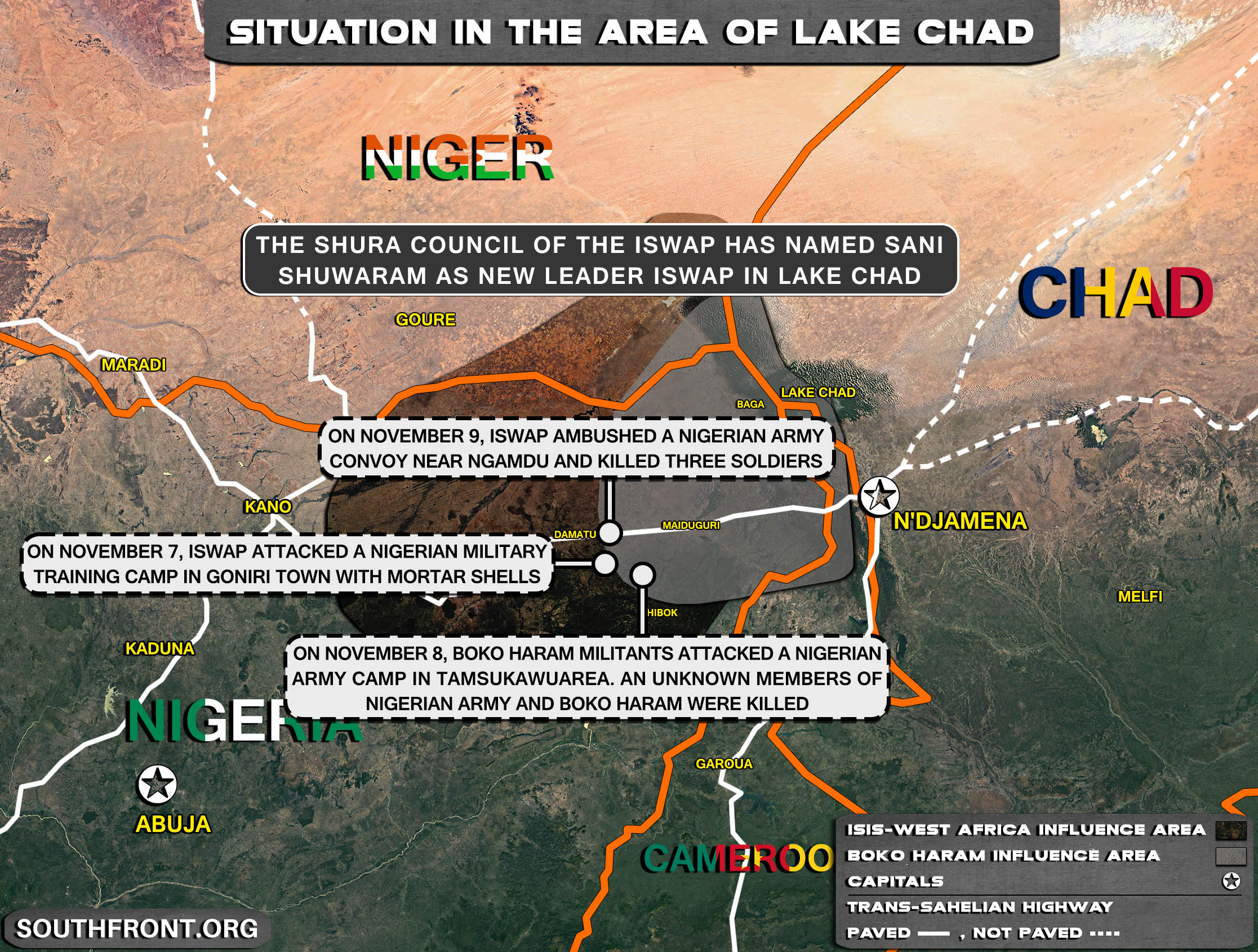 Military Situation In The Lake Chad Area On November 10, 2021 (Map Update)