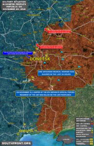 Military Situation In Donetsk People's Republic On November 20, 2021 (Map Update)