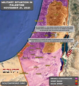 Military Situation In Palestine On November 21, 2021 (Map Update)