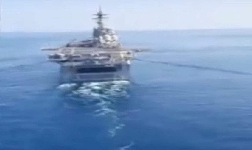 In Video: Iranian Navy Helicopter Makes Bold Pass Near US Carrier In Persian Gulf