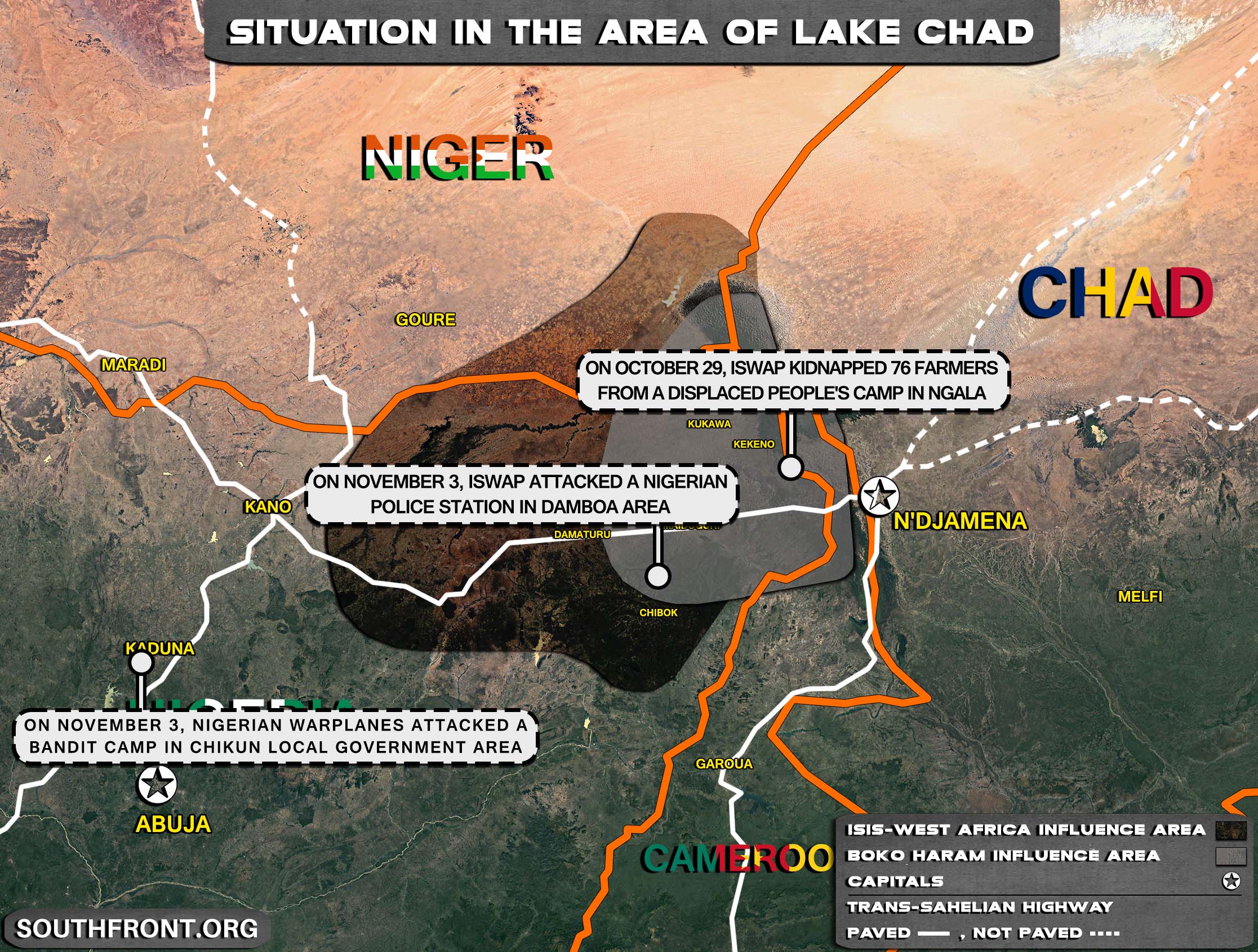 Military Situation In The Lake Chad Area On November 3, 2021 (Map Update)