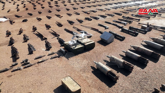 In Video: Syrian Authorities Uncover Drone, Loads Of Weapons In Daraa