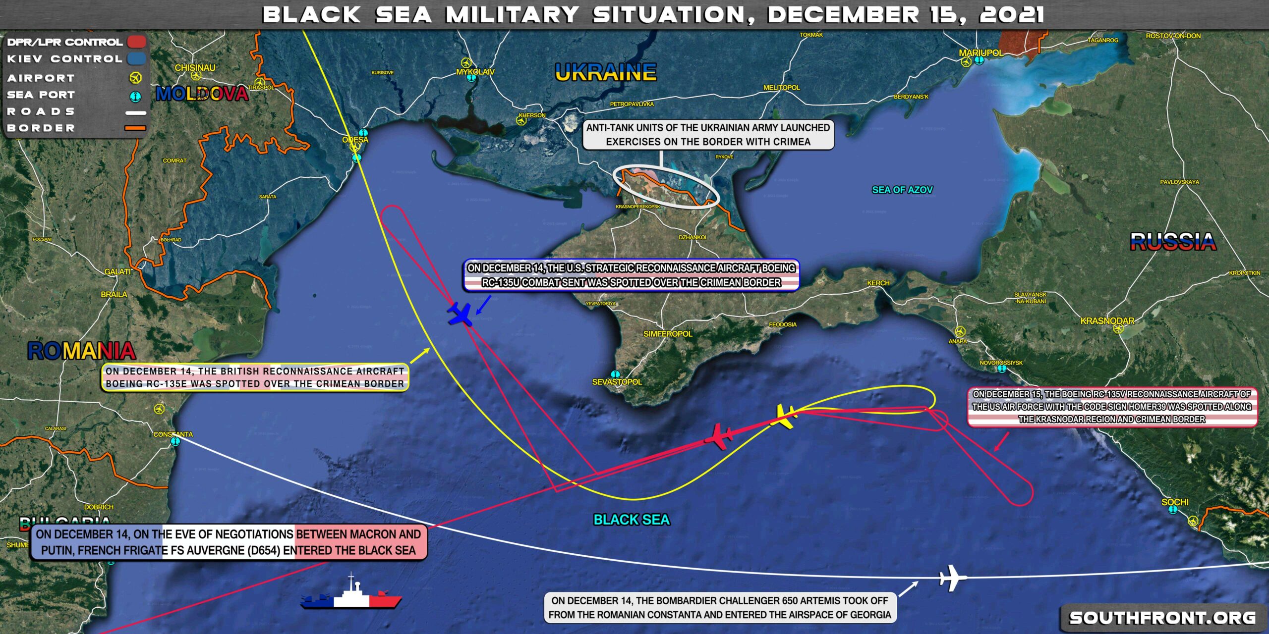 Military Situation In The Black Sea Region On December 16, 2021 (Map ...
