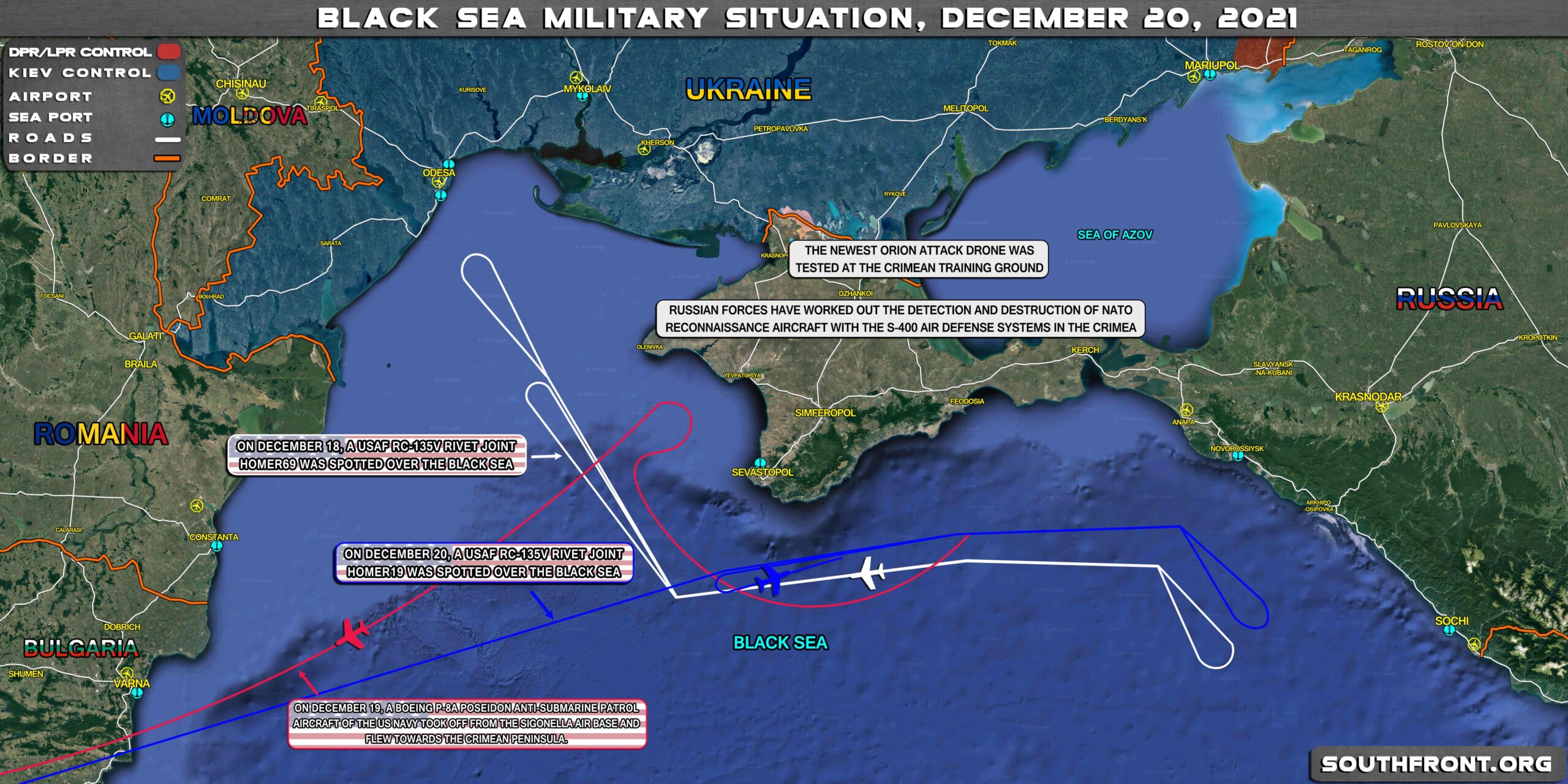 Military Situation In The Black Sea Region On December 20, 2021 (Map ...