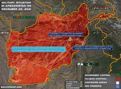 Military Situation In Afghanistan On December 23, 2021 (Map Update)