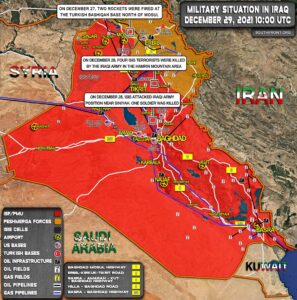 Military Situation In Iraq On December 30, 2021 (Map Update)