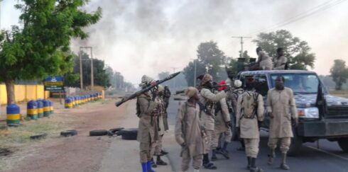 ISIS Terrorists Attacked Nigerian Military Camp, Police Post In Yobe State (Photos)