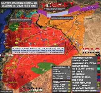 Military Situation In Syria On January 10, 2022 (Map Update)