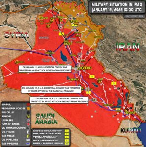 Military Situation In Iraq On January 12, 2022 (Map Update)