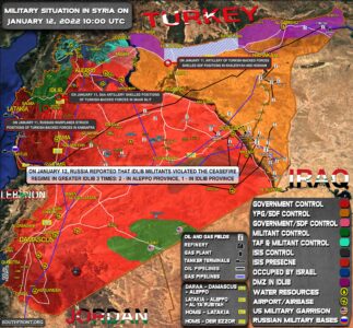 Military Situation In Syria On January 12, 2022 (Map Update)