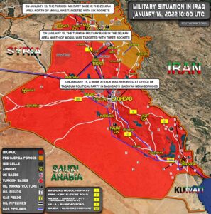 Military Situation In Iraq On January 16, 2022 (Map Update)