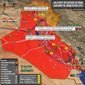 Military Situation In Iraq On January 18, 2022 (Map Update)