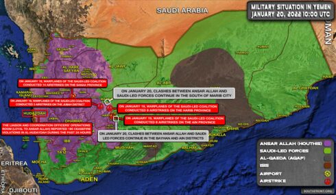 Military Situation In Yemen On January 20, 2022 (Map Update)