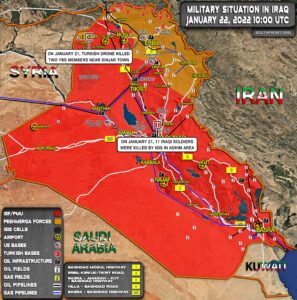 Military Situation In Iraq On January 22, 2022 (Map Update)