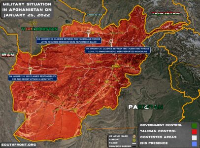 Military Situation In Afghanistan On January 25, 2022 (Map Update)