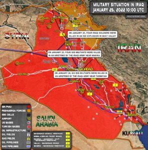 Military Situation In Iraq On January 25, 2022 (Map Update)