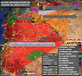 Military Situation In Syria On January 25, 2022 (Map Update)