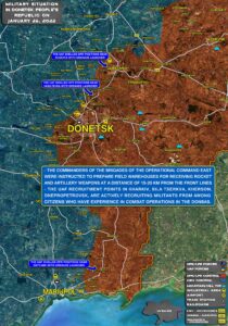 Military Situation In Eastern Ukraine On January 26, 2022 (Map Update)