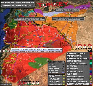 Military Situation In Syria On January 26, 2022 (Map Update)