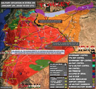 Military Situation In Syria On January 29, 2022 (Map Update)