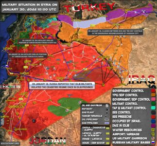 Military Situation In Syria On January 30, 2022 (Map Update)