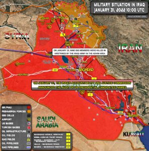 Military Situation In Iraq On January 31, 2022 (Map Update)