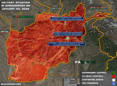 Military Situation In Afghanistan On January 3, 2022 (Map Update)