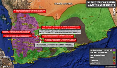 Military Situation In Yemen On January 4, 2022 (Map Update)