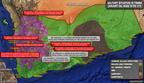 Military Situation In Yemen On January 6, 2022 (Map Update)