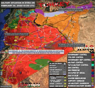 Military Situation In Syria On February 10, 2022 (Map Update)