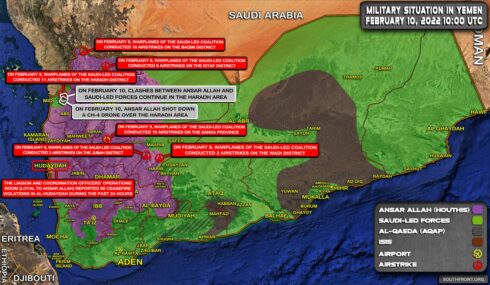 Military Situation In Yemen On February 10, 2022 (Map Update)